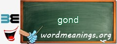 WordMeaning blackboard for gond